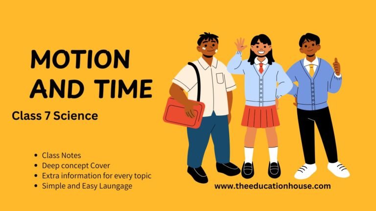 Motion And time class 7 notes class 7 science motion and time notes